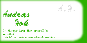 andras hok business card